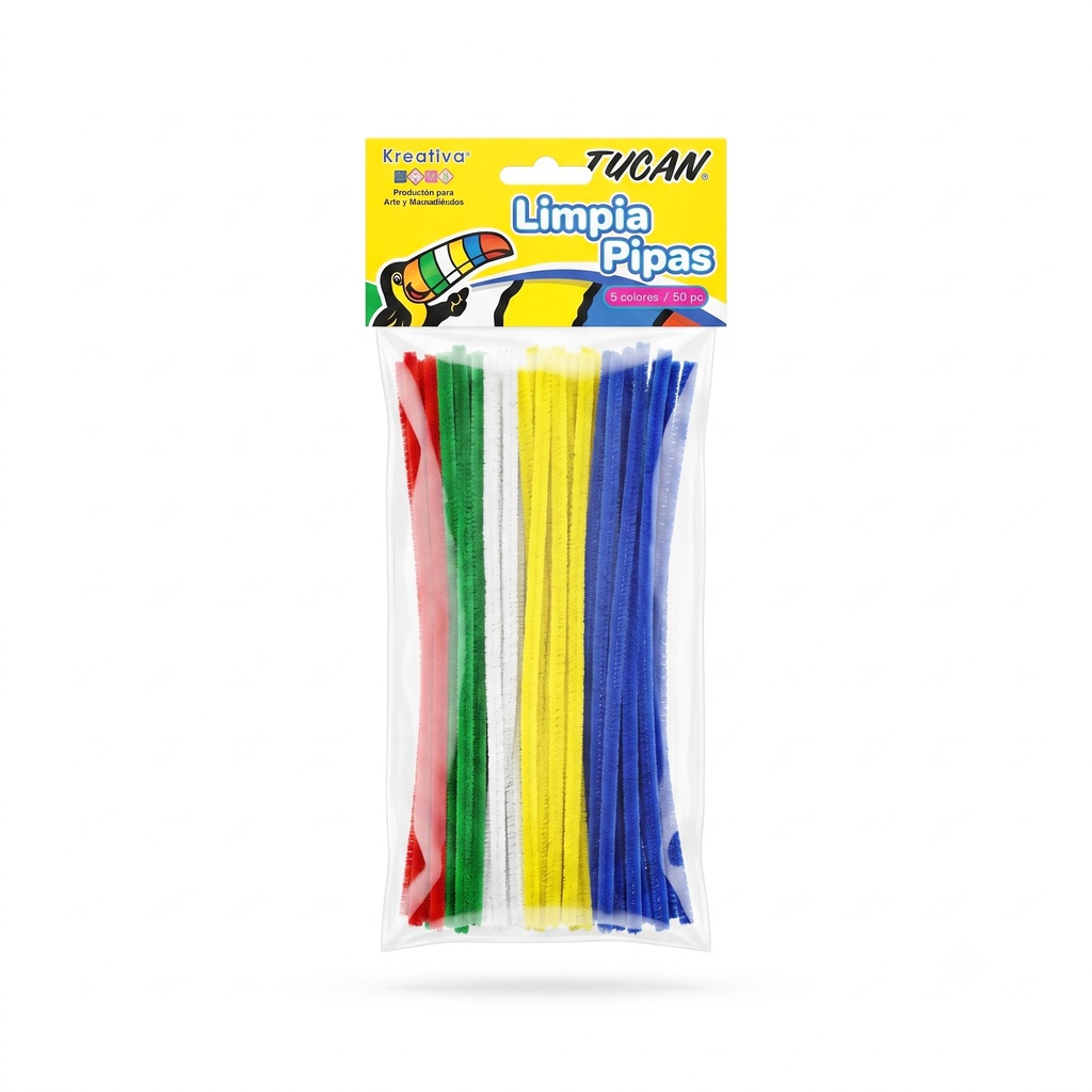 Limpia Pipas 50 Unidades 5 Colores