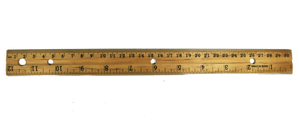 Regla De Madera 30 Cms