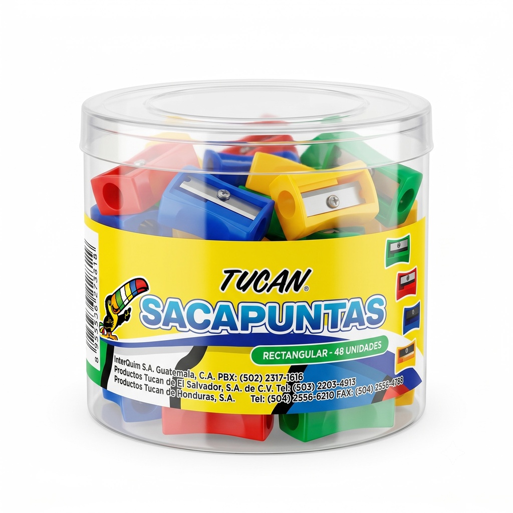 Sacapuntas 001 Rectangular Caja 48 Unidades