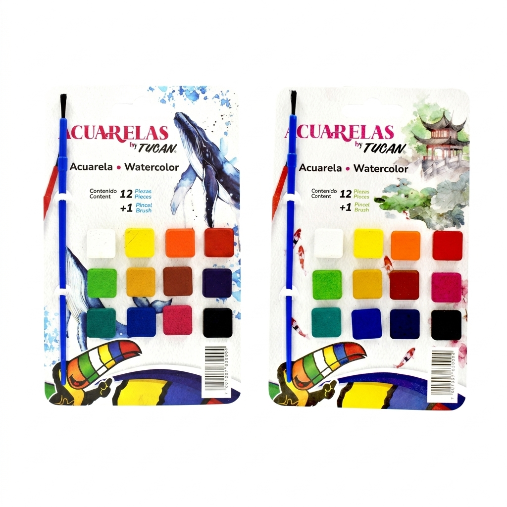 Acuarela Tucan Junior Carton 12 Colores