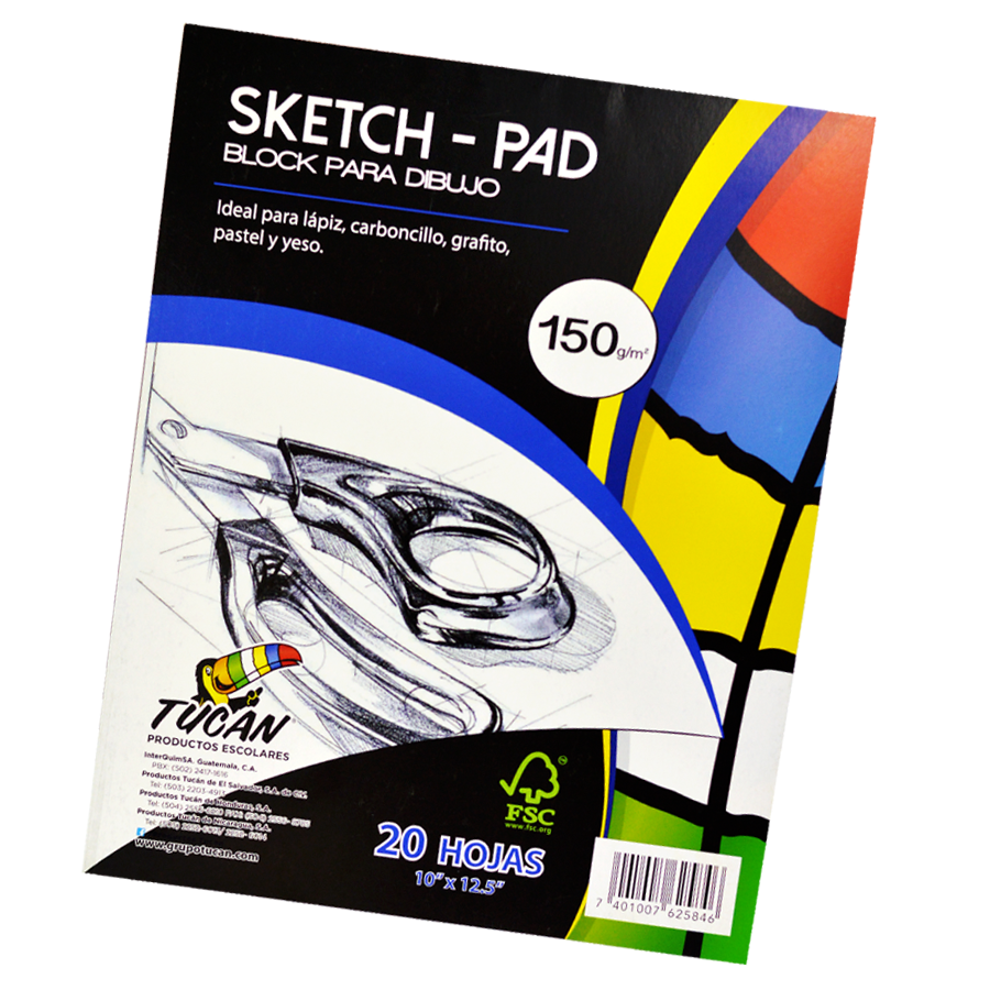 Block Sketch Tucan 20H 150Gr 10''X12.5''