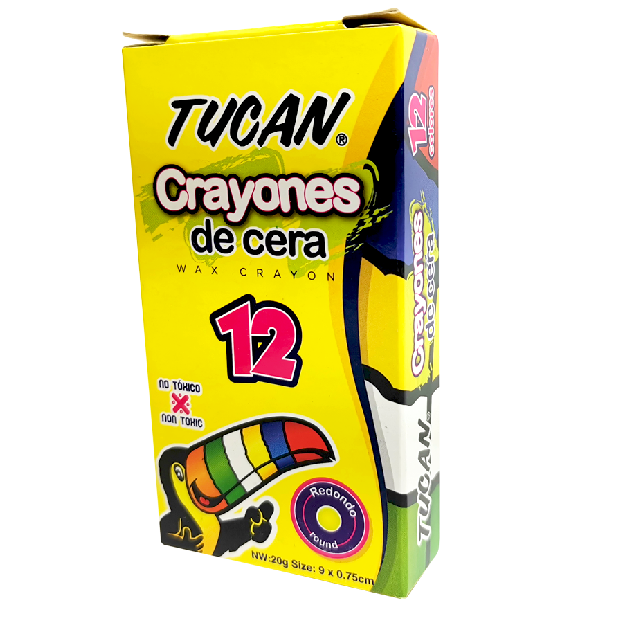 Crayon De Cera Estandar 12 Colores