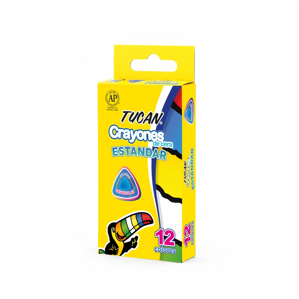 Crayon De Cera Estandar Triangular 12Col