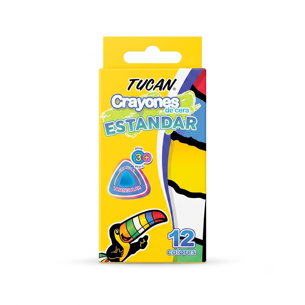 Crayon De Cera Estandar Triangular 12Col