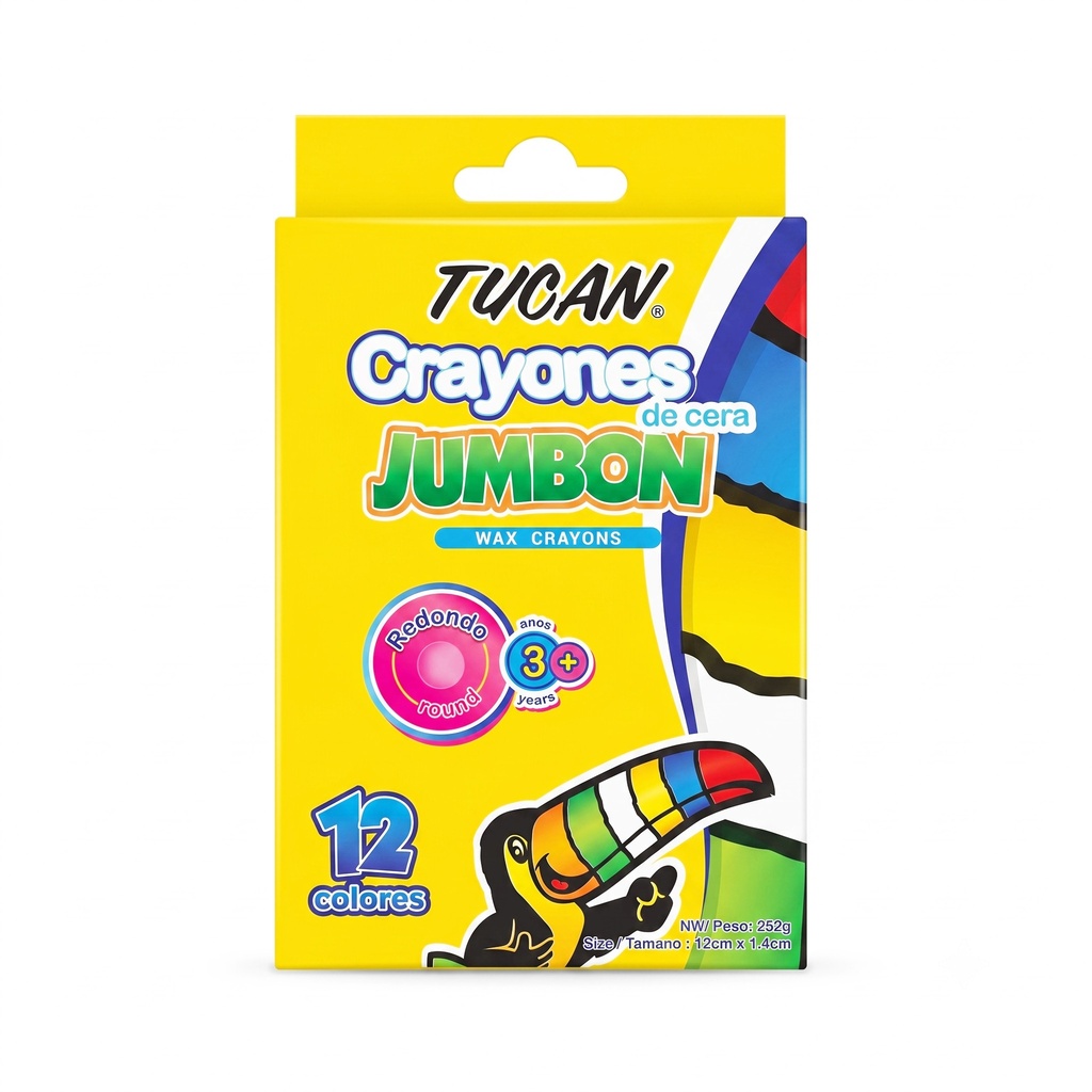 Crayon De Cera Jumbon 12 Colores
