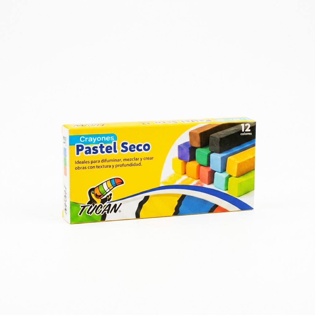 Crayon Pastel Seco 12 Colores