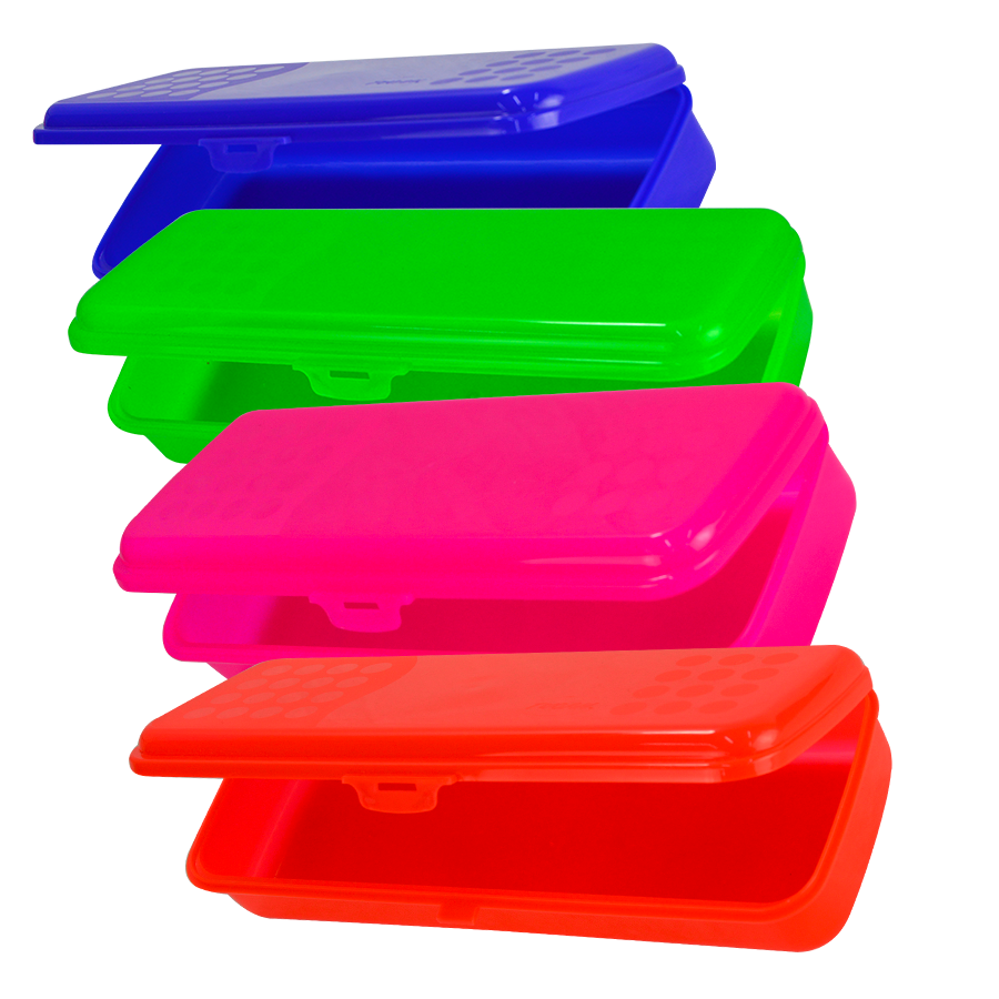 Estuche Plastico Lapices Peq 1Pz Neon