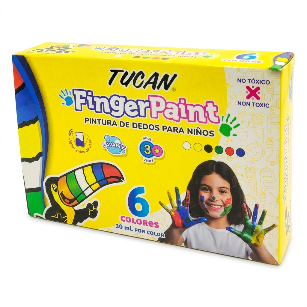Finger Paint Tucan 6 Colores