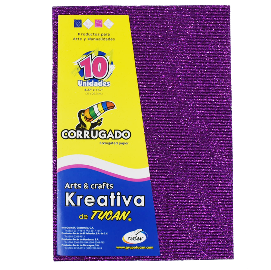 Corrugado Con Diamantina Hoja