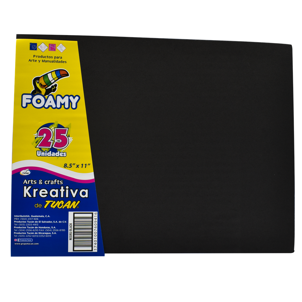 Foamy Con Diamantina Hoja