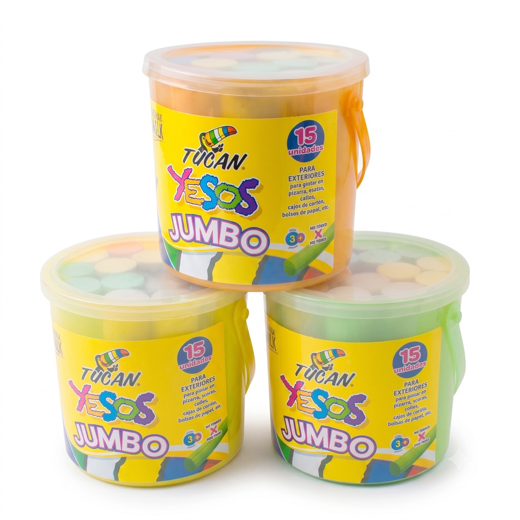 Yeso Jumbo 15 Unidades Colores